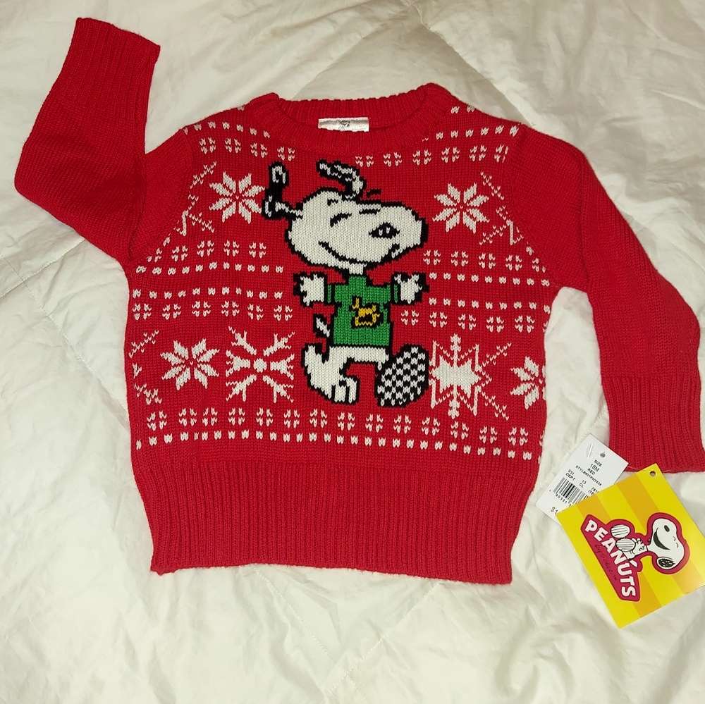 NWT Snoopy Winter Sweater
